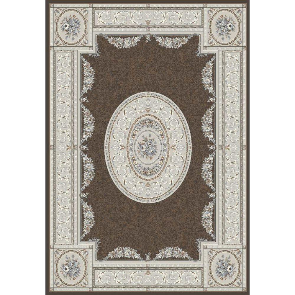 Dynamic Rugs 57226-3295 Ancient Garden 6.7 Ft. X 9.6 Ft. Rectangle Rug in Brown/Cream